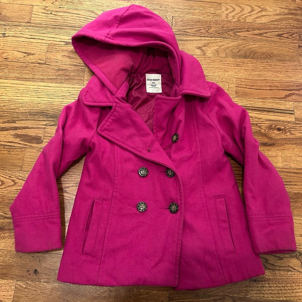 Pink Wool Peacoat